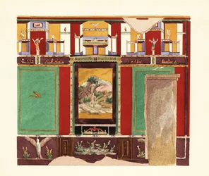 Eetkamer in de Casa di Orfeo of Huis van Orpheus, Pompeii