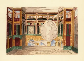 Oecus of salon in het Huis van het Labyrint