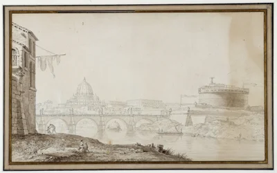 Uitzicht op het Chateau Saint Ange (Castel Sant