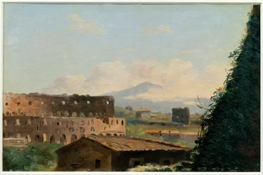 Vue du Colisee - Uitzicht op het Colosseum in Rome ...