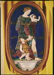 Plaquette die Liefdadigheid uitbeeldt, Limousin, 1559