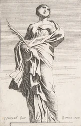 Staande vrouwelijke figuur, ca. 1739-40