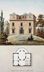 Landhuis in Oostakker, België, uit 