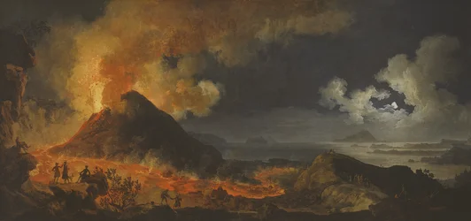 De uitbarsting van de Vesuvius, 1771