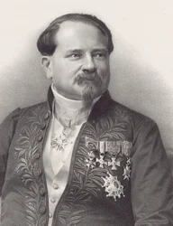 Portret van de componist Jean-Georges Kastner 1810-1867, 1866