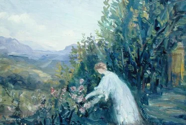 Vrouw in een Tuin, c.1909-10