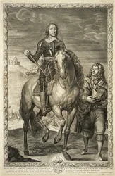 Ruiterportret van Oliver Cromwell