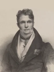 Portret van de dirigent en componist Gaspare Spontini