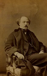 Portret van Jean Pierre Alexandre Antigna, Franse schilder; carte de visite