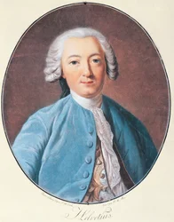 Portret van Claude Adrien Helvetius
