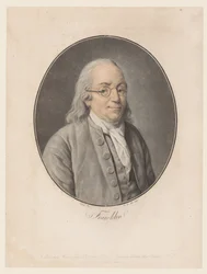 Portret van Benjamin Franklin