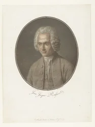 Portret van Jean-Jacques Rousseau