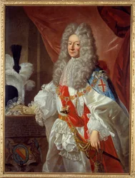 Portret van Antonin Nompar de Caumont, hertog van Lauzun (1633-1723), maarschalk van Frankrijk en echtgenoot van de Grande Mademoiselle, hertogin van Montpensier, 17e eeuw, La Rochelle, Musée des Beaux-Arts