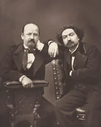 Émile Erckmann Franse schrijver, 1822-1899 en Alexandre Chatrian Franse schrijver, 1826-1890