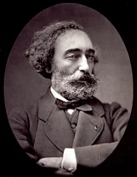Halflang portret van de schilder Emile Levy
