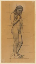 Een Staande Mannelijke Naakt