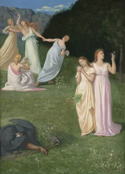 De dood en de maagden, 1872