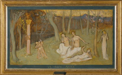 Het heilige bos (schilderij op doek)