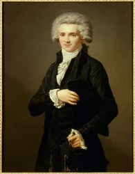 Portret van Maximilien de Robespierre in de kleding van afgevaardigde van de Derde Stand