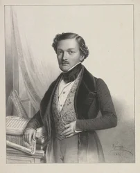 Portret van de zanger Gilbert-Louis Duprez 1806-1896, 1837