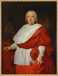 Kardinaal Silvio Valenti Gonzaga (schilderij op doek)
