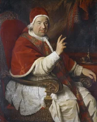 Portret van paus Benedictus XIV (1675-1758)