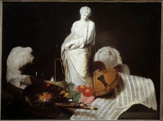 De attributen van de kunsten