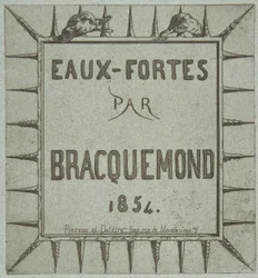 Eaux-fortes door Bracquemond, 1854