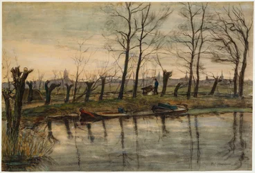 Boer keert terug naar de velden, ca. 1900