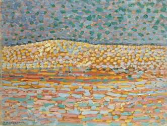 Pointillistische Duinstudie, Kam aan de Linkerkant