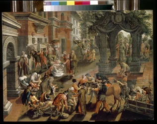 De apostelen Petrus en Johannes. Schilderij van Pieter Aertsen (1508-1575)