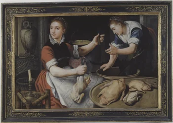 Twee vrouwen die koken