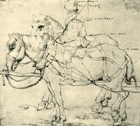 Ruiter en twee paarden, 1559-1563
