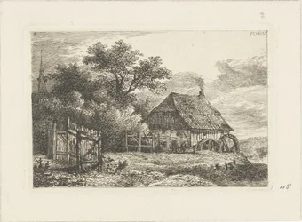 Landschap met watermolen Waterlandschappen