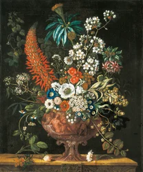 December, uit De Twaalf Maanden van Bloemen, een bloemkalender van stillevens, 1730