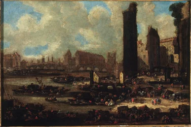 Le Pont-Neuf, la Cité, la Tour en de Porte de Nesle
