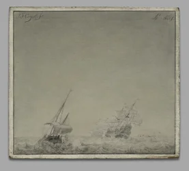 Een stormachtige zee