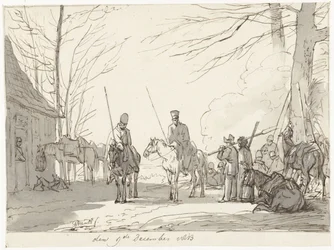 Bivak der kozakken, 9 december 1813