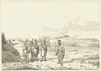 Een rondgaand patrouille, 1813-1814