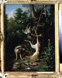 Jachthond en wilde vogels