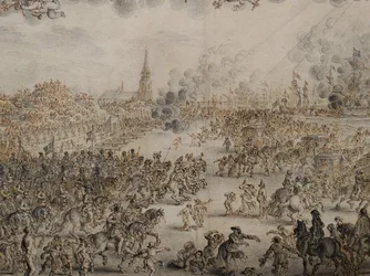 Het vertrek van Karel II uit Scheveningen