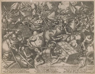 Gevecht van de geldzakken en de kisten, c. 1560