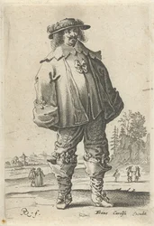 Man in modieuze kleding