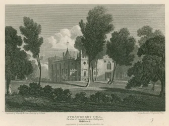 Strawberry Hill, Twickenham, Londen; Het huis van gravin-weduwe Waldegrave