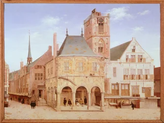 Oude stadhuis in Amsterdam door Pieter Saenredam, Nederland