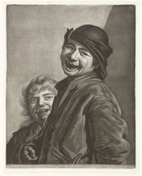 Twee lachende jongens