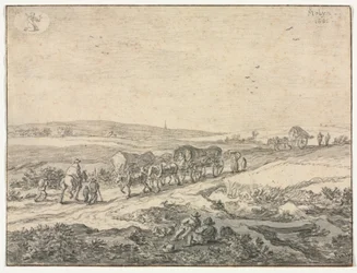 Augustus: Landschap met wagens