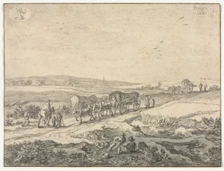 Augustus: Landschap met wagens