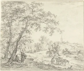 Noord-Hollands landschap (Egmond richting Castricum?)