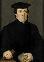 Portret van een jonge predikant